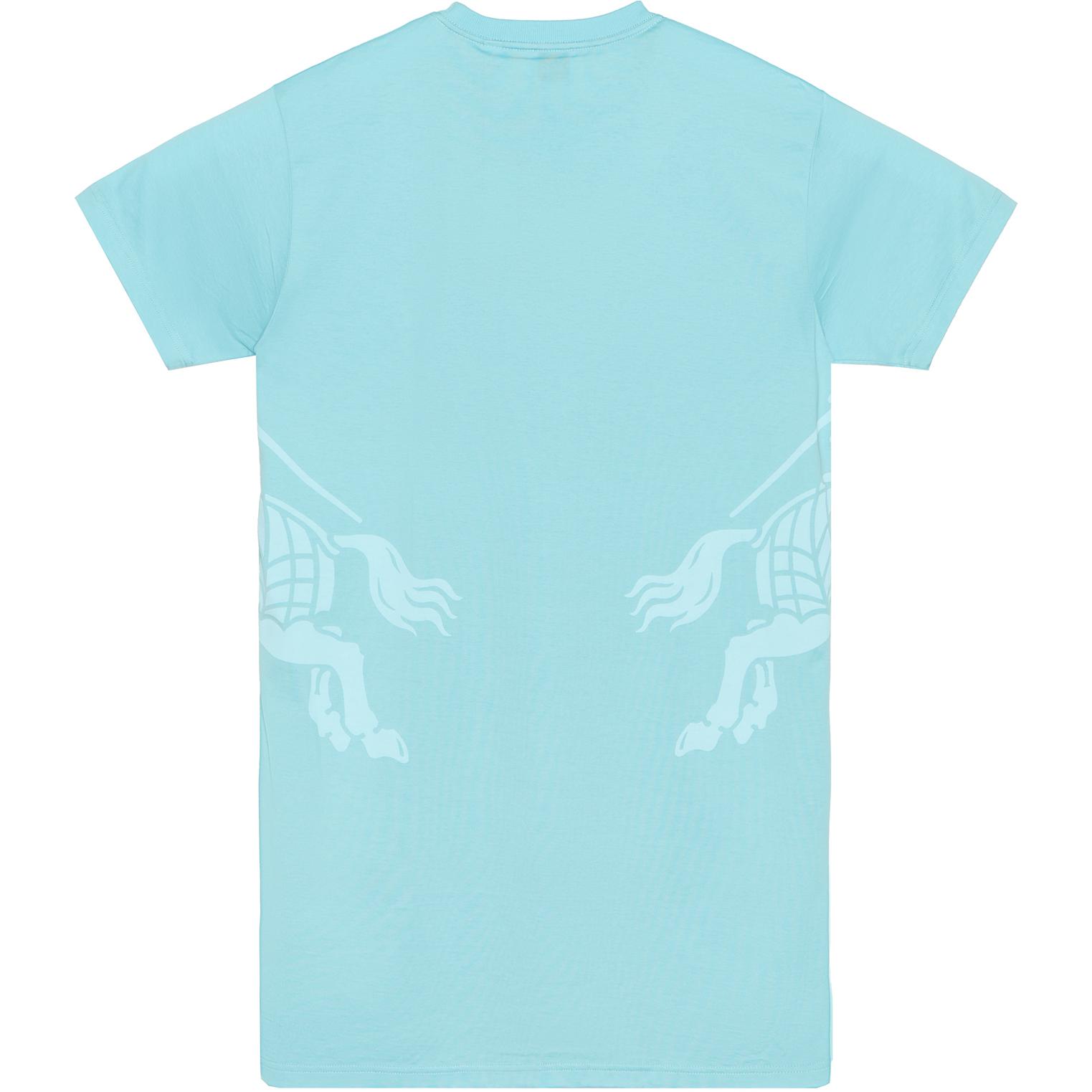 Lookbook (W) 博柏利 SS23 印花短袖套头连衣裙 女款 蓝色 80716321