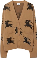 (Women) Burberry SS23 Patterned V-Neck Long Sleeve Sweater Brown . 8070328 (Women) Burberry SS23 Patterned V-Neck Long Sleeve Sweater Brown . 8070328