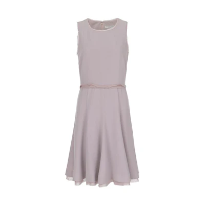 (Women) Burberry SS23 Pink Lace Trim Sleeveless Short Dress Fashion. 39820531