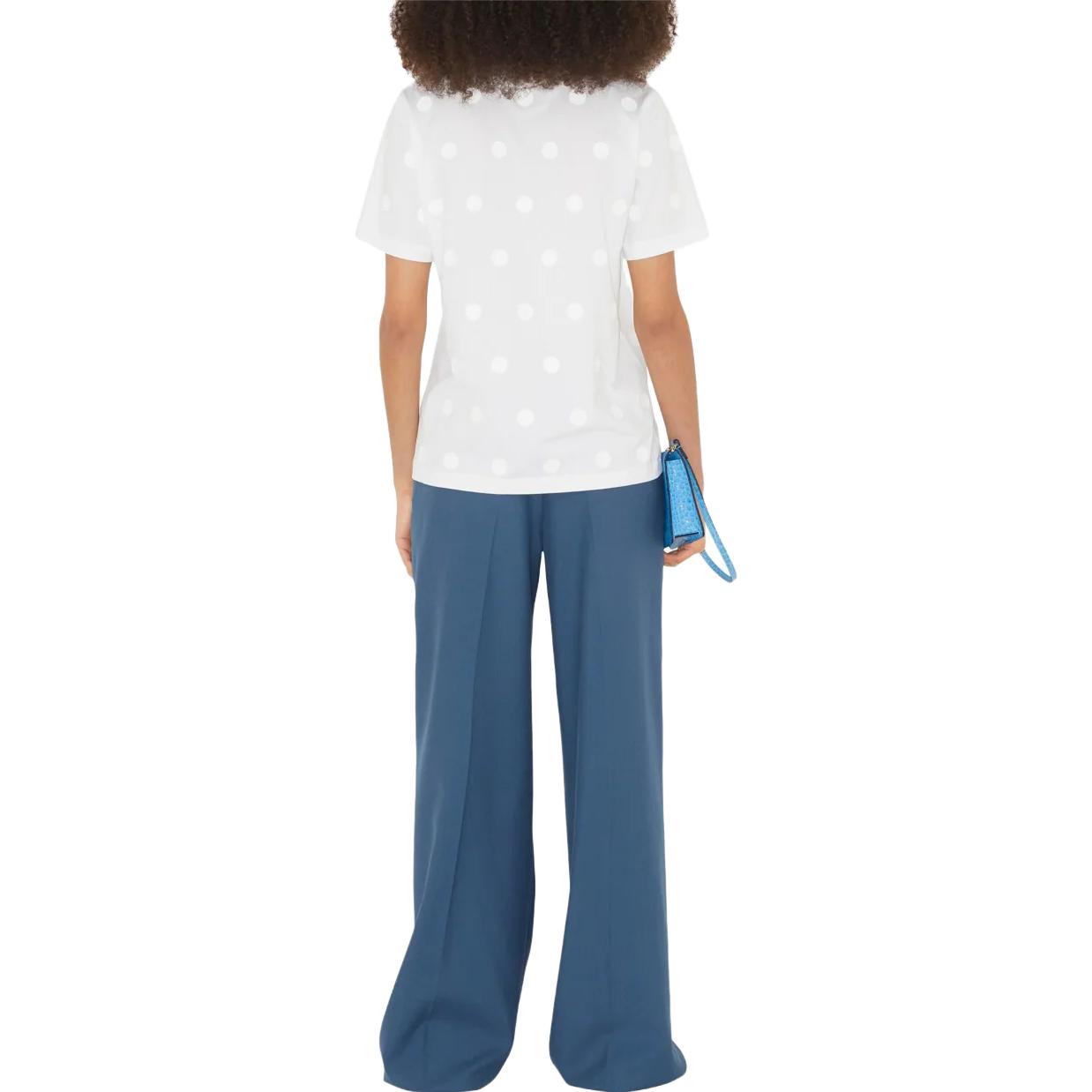 Shop (W) 博柏利 SS23 波点印花圆领短袖T恤 女士 白色 80662921