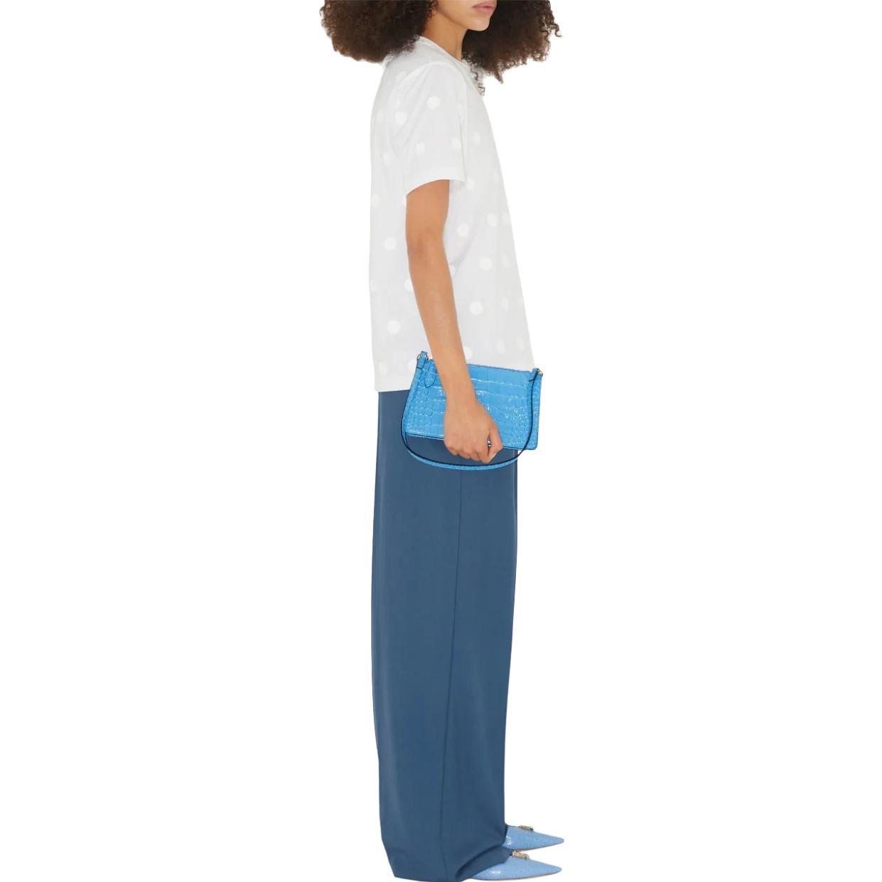 Purchase (W) 博柏利 SS23 波点印花圆领短袖T恤 女士 白色 80662921