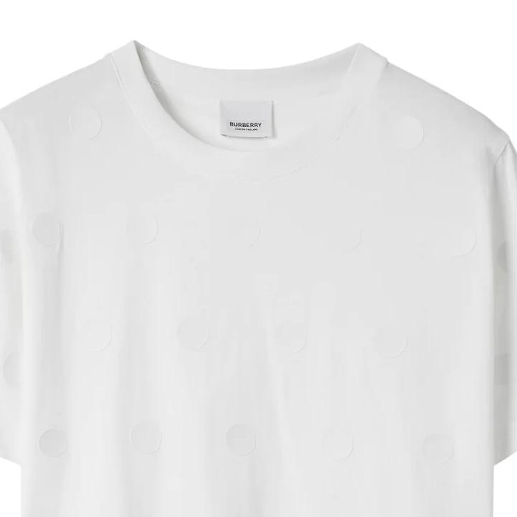 Details for (W) 博柏利 SS23 波点印花圆领短袖T恤 女士 白色 80662921