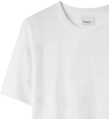 (W) 博柏利 SS23 波点印花圆领短袖T恤 女士 白色 80662921 Sizing (W) 博柏利 SS23 波点印花圆领短袖T恤 女士 白色 80662921