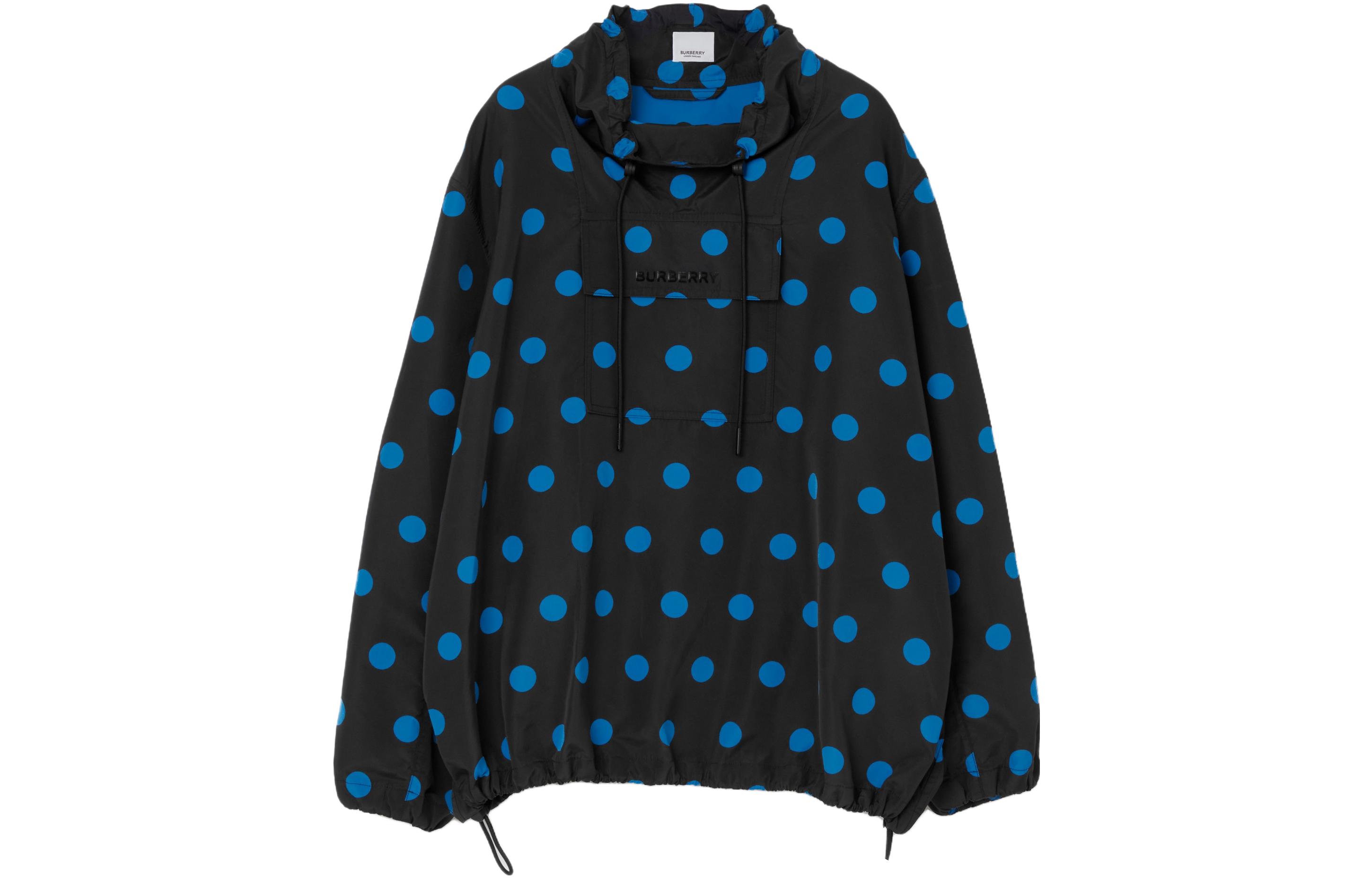 (Women) Burberry SS23 Polka Dot Print Loose Fit Jacket Blue  Style. 80661231 圖 2