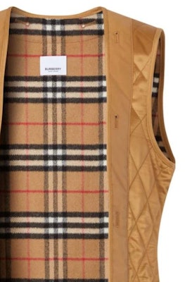 (W) 버버리 SS23 퀼팅 컬러블록 체크 베스트 카키. 80247541 Shop (W) 버버리 SS23 퀼팅 컬러블록 체크 베스트 카키. 80247541