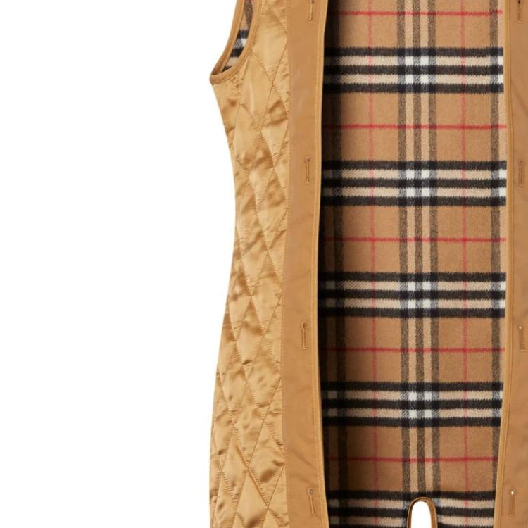 Purchase (W) 버버리 SS23 퀼팅 컬러블록 체크 베스트 카키. 80247541