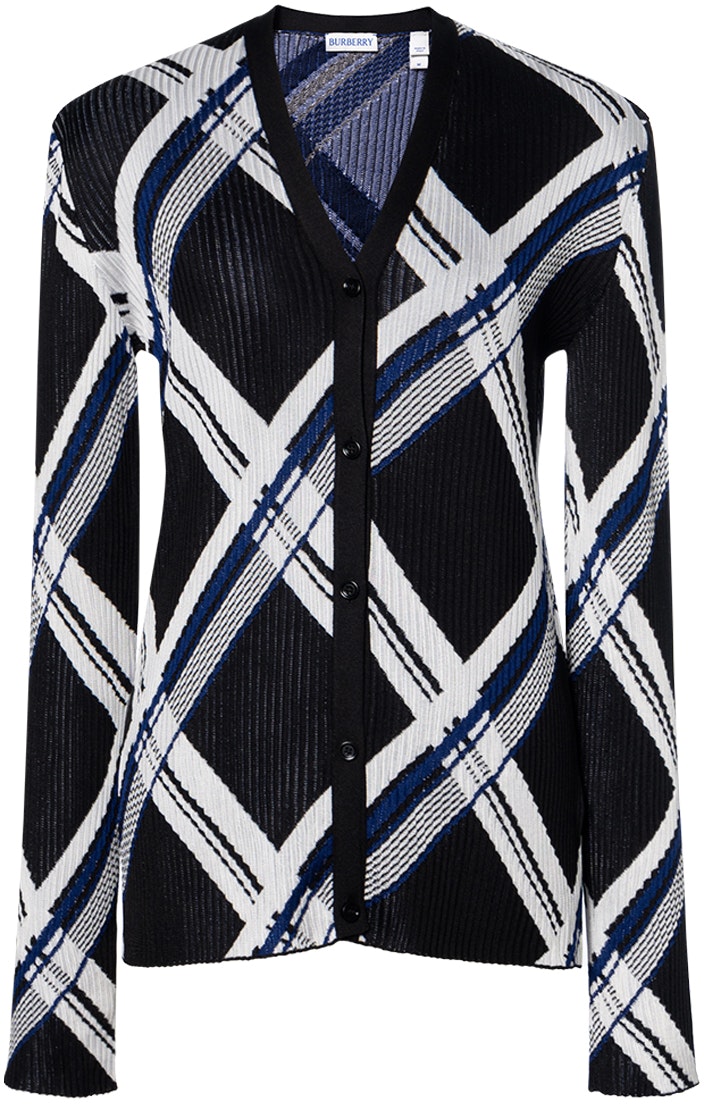 women-burberry-ss-24-black-color-block-striped-v-neck-knit-cardigan-80888911
