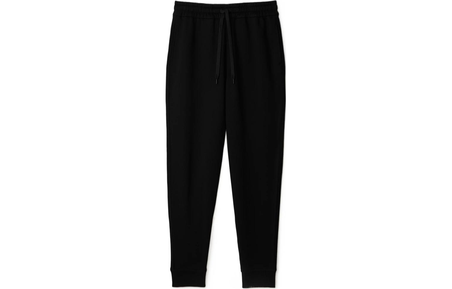 (Women) Burberry SS24  Black Elastic Waist Jogger Knit Pants. 80843561