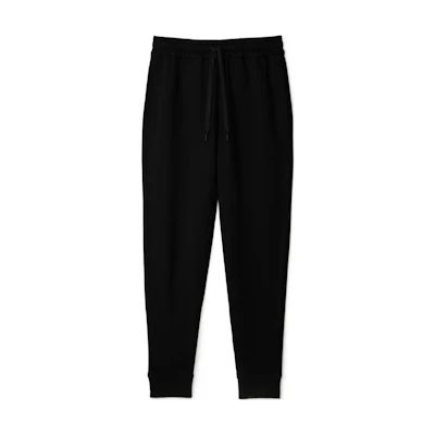 (Women) Burberry SS24 Black Elastic Waist Jogger Knit Pants. 80843561