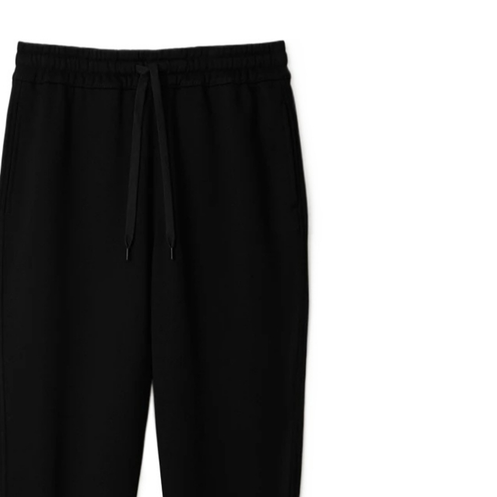 Cheap (W) Burberry SS24 Celana Jogger Knit Pinggang Elastis Hitam. 80843561