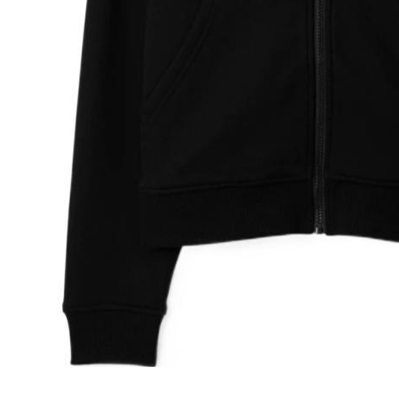 Sizing (W) Sudadera Negra Burberry SS24 con Logo Apliqué y Cierre. 80843541