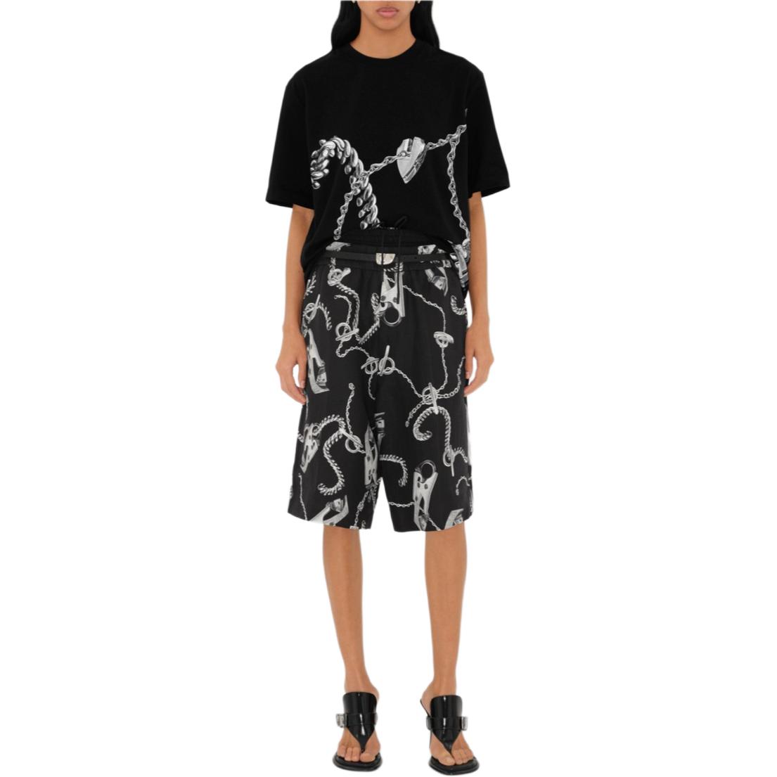 Shop (Women) Burberry SS24  Black Jewel Print Casual Crew Neck T-Shirt 80881961