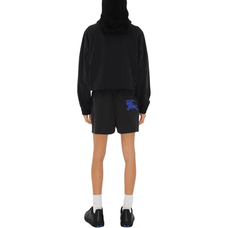 Purchase (W) Burberry SS24 Chaqueta Hoodie Negra con Logo Bordado y Cierre. 80850521