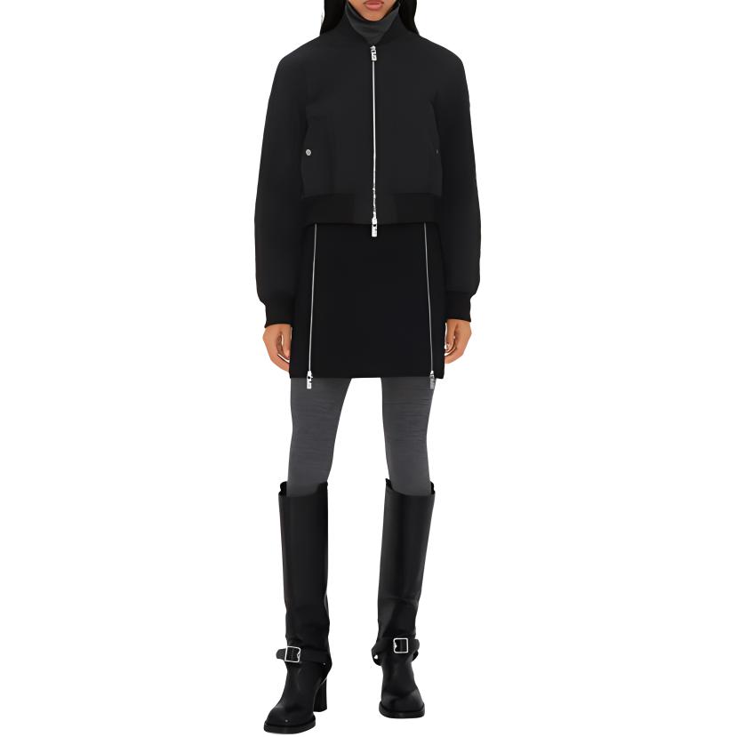 (Women) Burberry SS24  Black Short Zip-Up Cotton Jacket. 80938721 圖 4