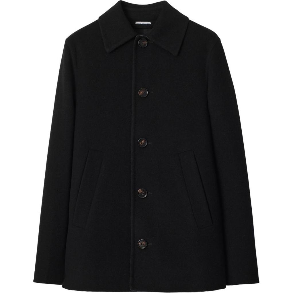 (Women) Burberry SS24  Black Single-Breasted Long Sleeve Coat. 80951521