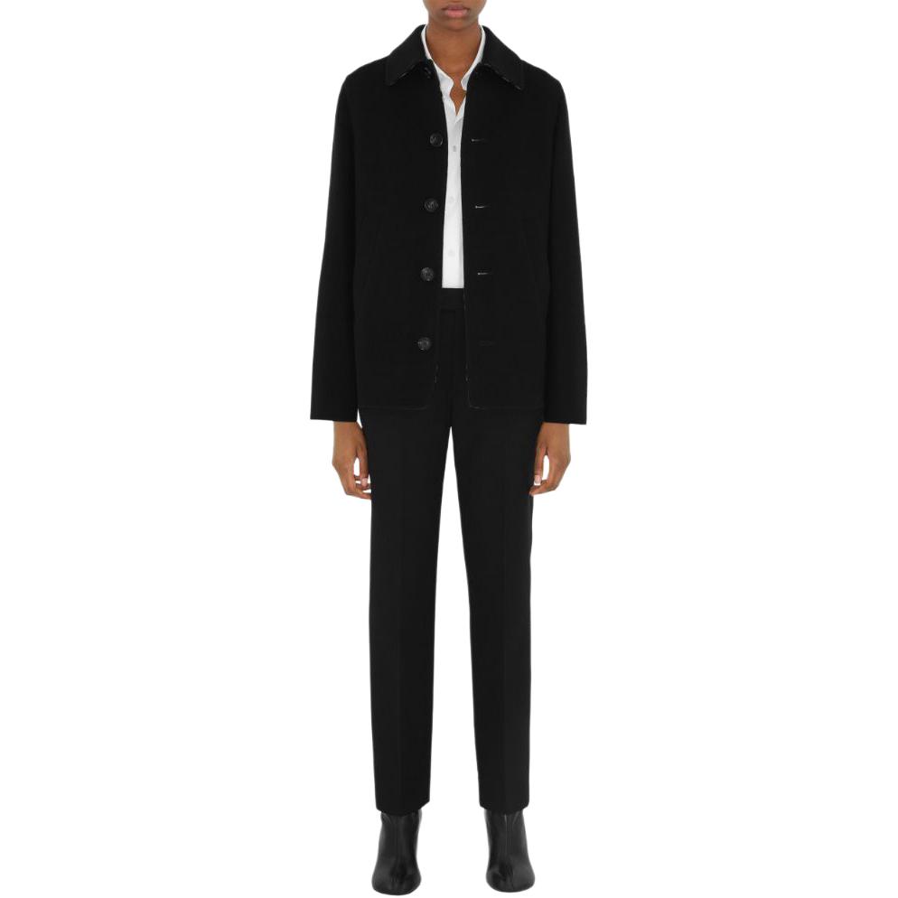 (Women) Burberry SS24  Black Single-Breasted Long Sleeve Coat. 80951521 圖 4