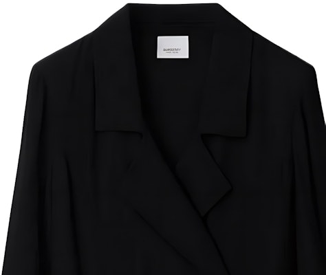 (W) Burberry SS24 Vestido Negro Manga Larga con Cremallera. 80842991 Details for (W) Burberry SS24 Vestido Negro Manga Larga con Cremallera. 80842991