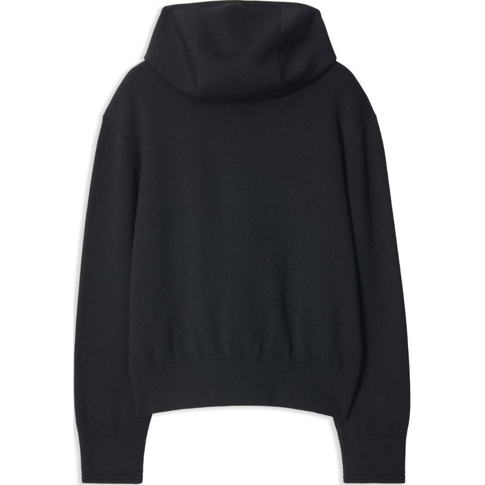 Lookbook (Women) Burberry SS24  Black Zip-Up Sweatshirt with Logo Embroidery. 80944451