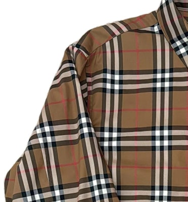 (W) 博柏利 SS24 棕色格纹长袖衬衫 80843101 Purchase (W) 博柏利 SS24 棕色格纹长袖衬衫 80843101
