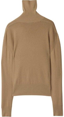 (Women) Burberry SS24 Brown Turtleneck Sweater with Logo Embroidery. 80951151 Lookbook (Women) Burberry SS24 Brown Turtleneck Sweater with Logo Embroidery. 80951151