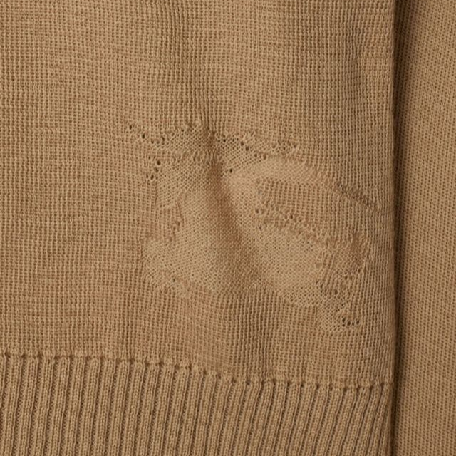 Sizing (Women) Burberry SS24  Brown Turtleneck Sweater with Logo Embroidery. 80951151