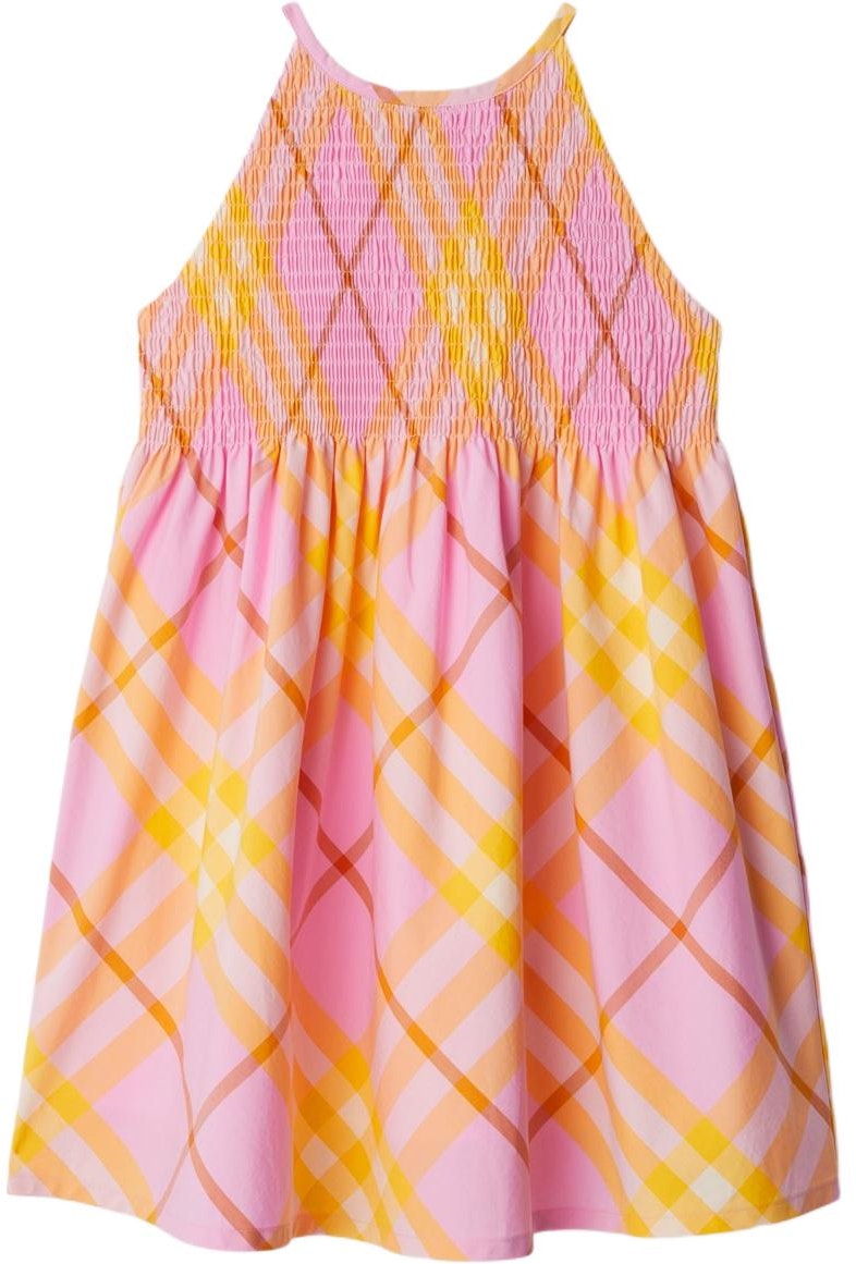 women-burberry-ss-24-check-print-casual-sleeveless-dress-in-carnation-pink-80905091