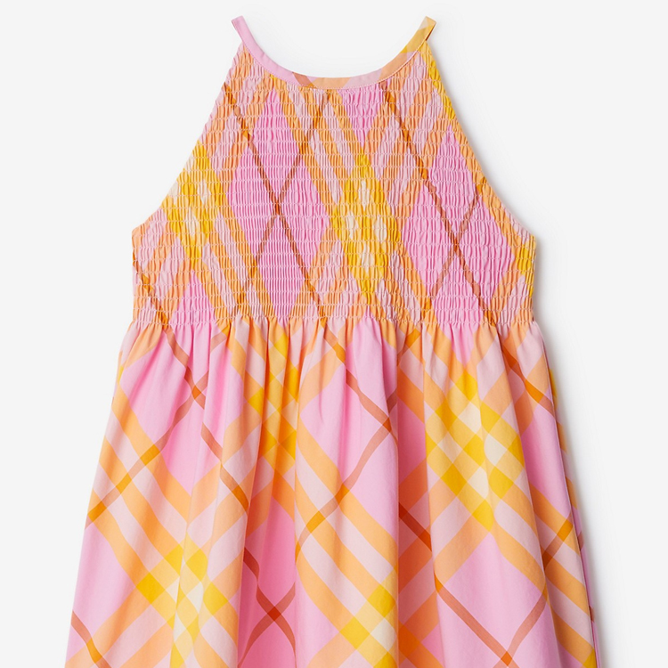 Purchase (W) Vestido Casual Sin Mangas Burberry SS24 Estampado Check en Rosa Clavel. 80905091