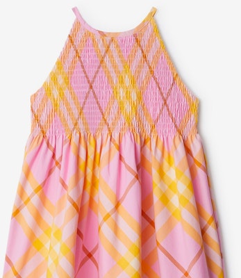 (W) Vestido Casual Sin Mangas Burberry SS24 Estampado Check en Rosa Clavel. 80905091 Purchase (W) Vestido Casual Sin Mangas Burberry SS24 Estampado Check en Rosa Clavel. 80905091