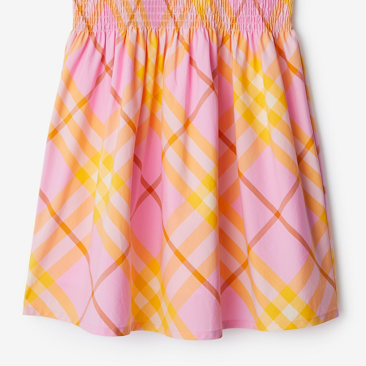 Details for (W) Vestido Casual Sin Mangas Burberry SS24 Estampado Check en Rosa Clavel. 80905091