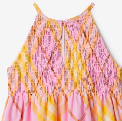 (W) Vestido Casual Sin Mangas Burberry SS24 Estampado Check en Rosa Clavel. 80905091 Cheap (W) Vestido Casual Sin Mangas Burberry SS24 Estampado Check en Rosa Clavel. 80905091