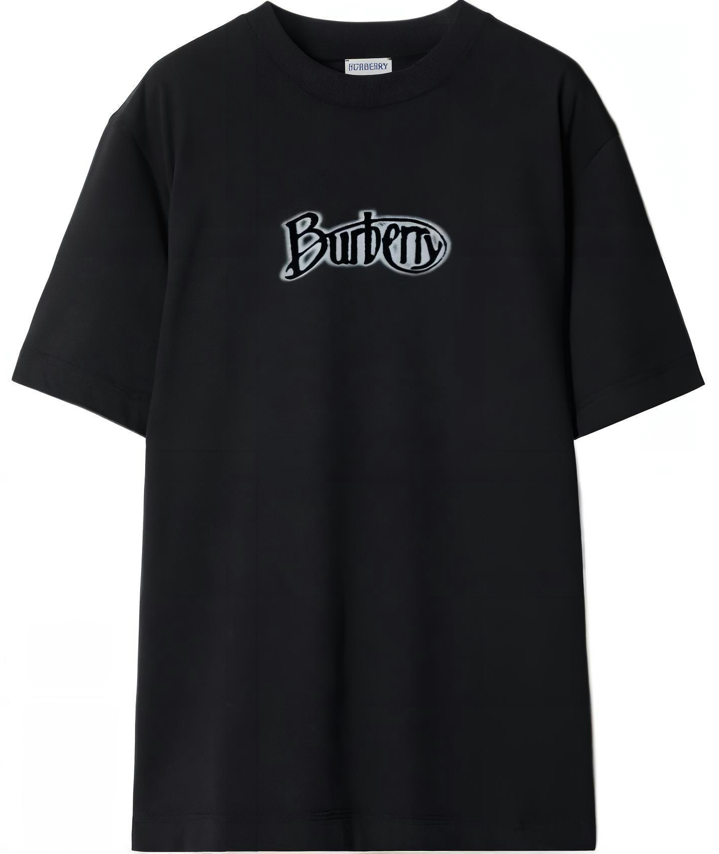 women-burberry-ss-24-coal-black-flocked-logo-crewneck-t-shirt-80982041