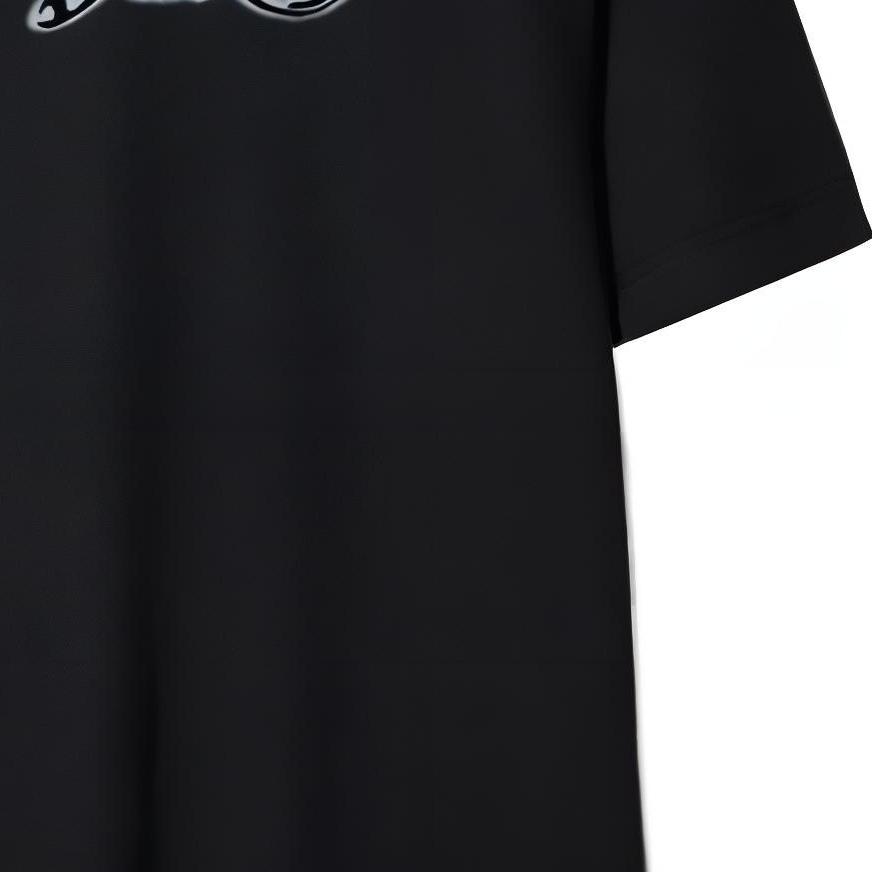 Cheap (W) Burberry SS24 Camiseta Negra Logo Aterciopelado Cuello Redondo. 80982041