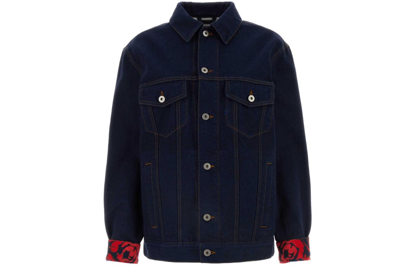 (Women) Burberry SS24  Dark Blue Denim Jacket with Pockets and Single-Breasted Design. 80807691 圖 2