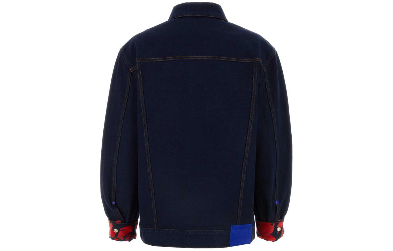 (Women) Burberry SS24  Dark Blue Denim Jacket with Pockets and Single-Breasted Design. 80807691 圖 3