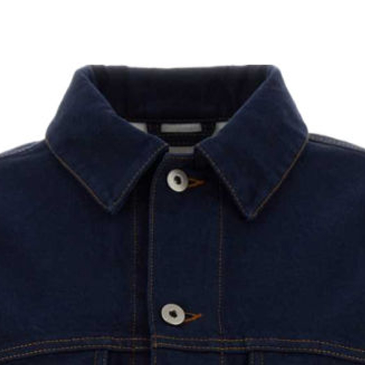 (Women) Burberry SS24  Dark Blue Denim Jacket with Pockets and Single-Breasted Design. 80807691 圖 4