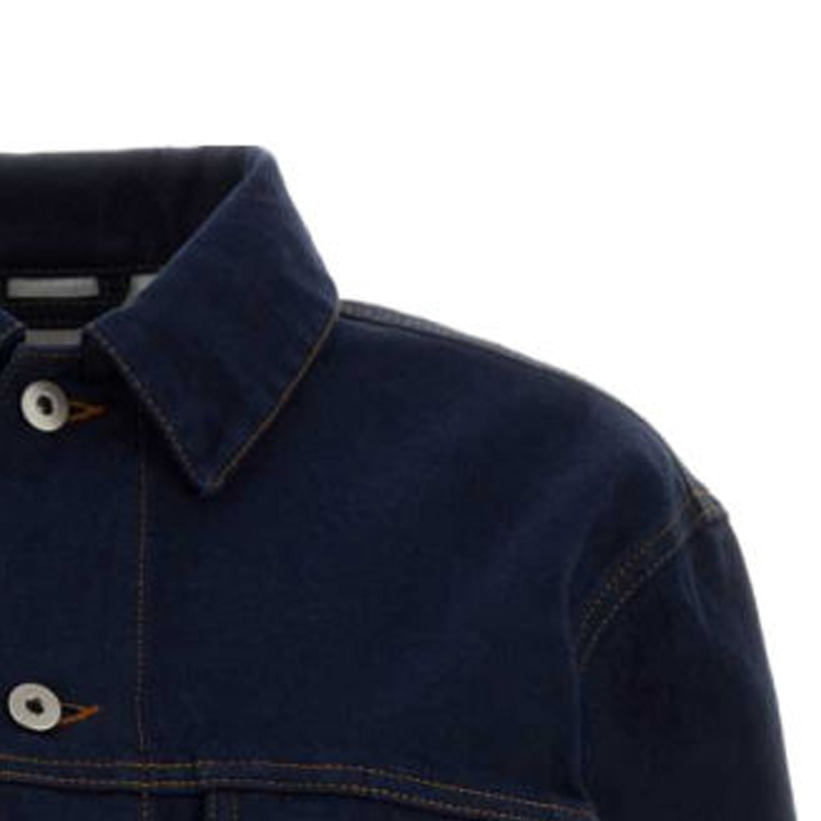 (Women) Burberry SS24  Dark Blue Denim Jacket with Pockets and Single-Breasted Design. 80807691 圖 5