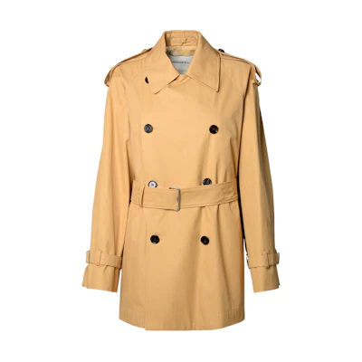 (Women) Burberry SS24 Double-Breasted Belted Trench Coat Camel Color. 80897831