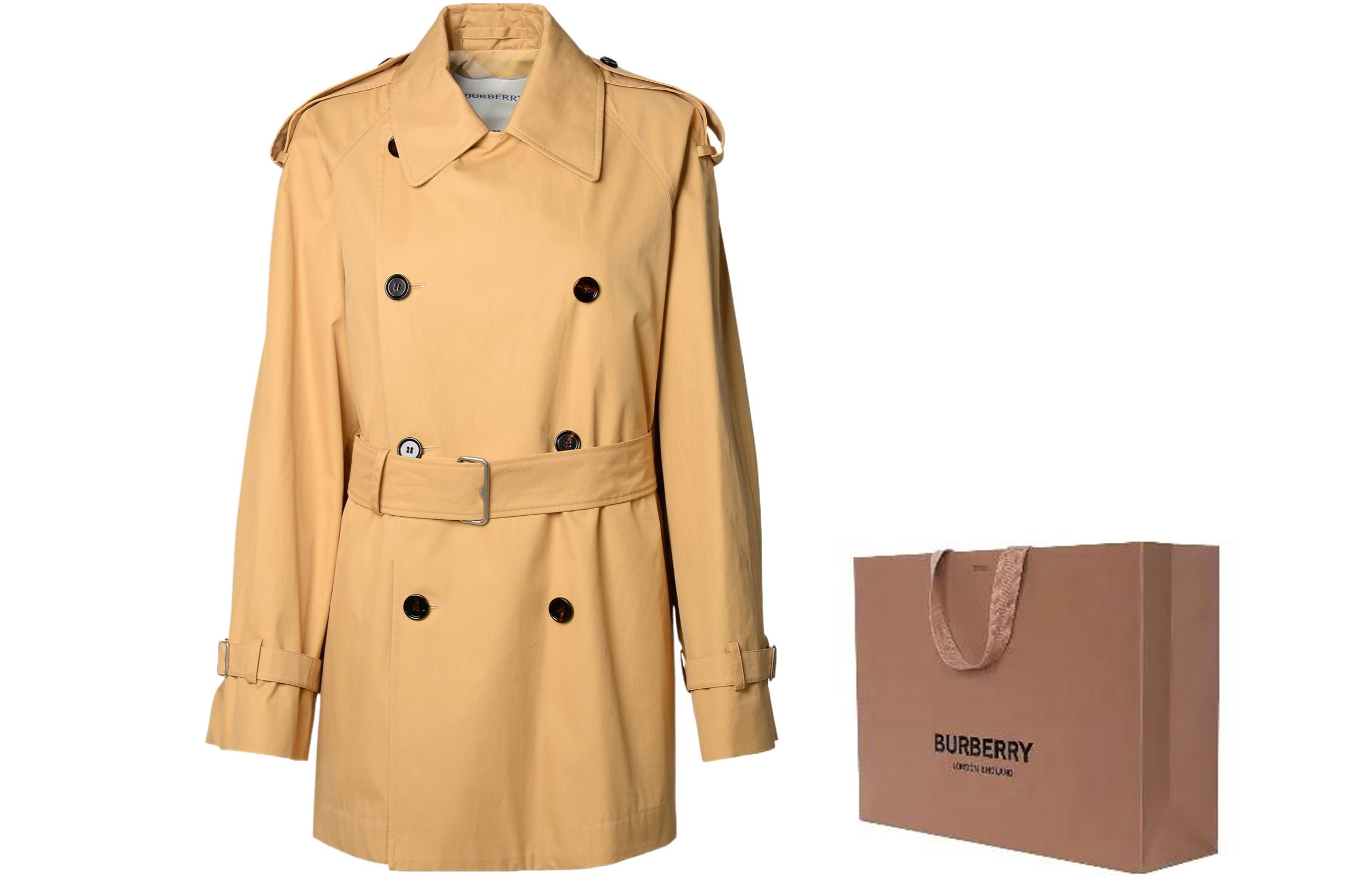 Purchase (W) Burberry SS24 Gabardina Clásica Doble Botonadura Color Camello con Cinturón. 80897831