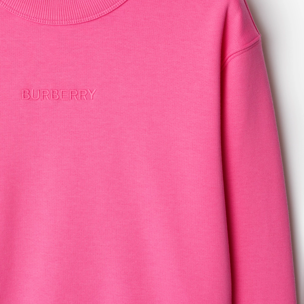 Purchase (Women) Burberry SS24  Logo Crewneck Sweatshirt in Bubblegum Pink. 80847751
