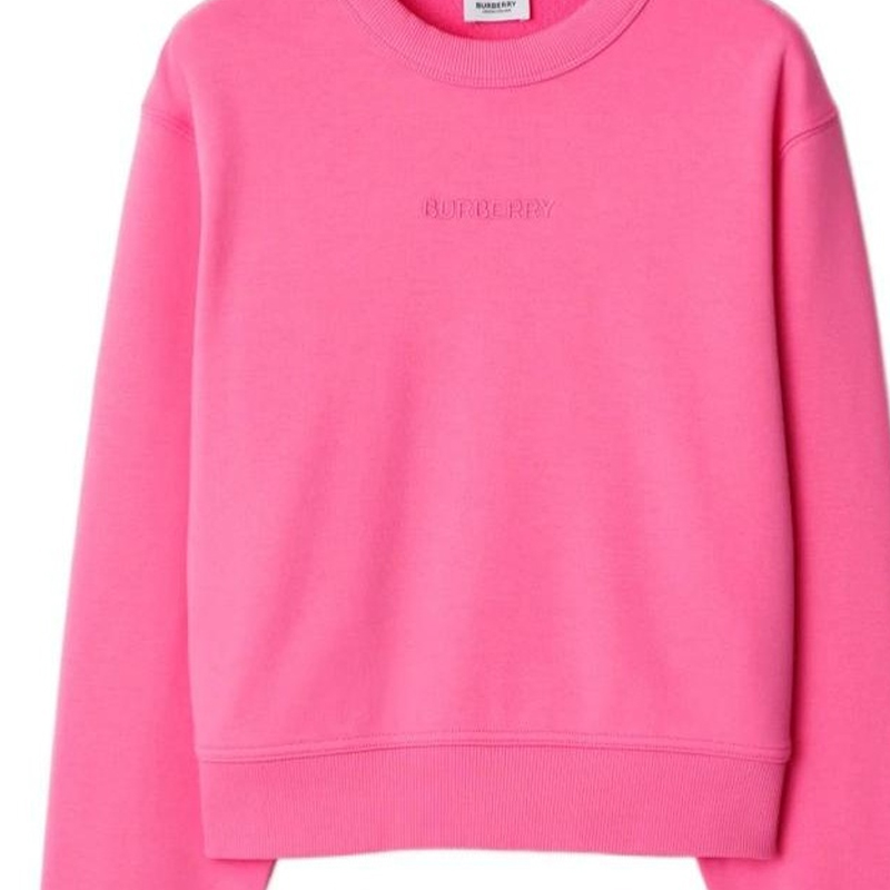 Sizing (Women) Burberry SS24  Logo Crewneck Sweatshirt in Bubblegum Pink. 80847751