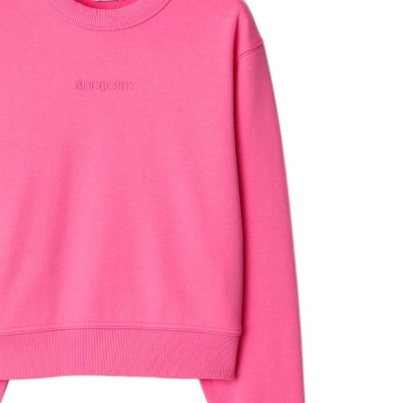 Cheap (Women) Burberry SS24  Logo Crewneck Sweatshirt in Bubblegum Pink. 80847751