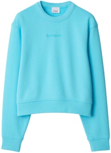 (W) バーバリー SS24 ロゴ刺繍 クルーネック スウェットシャツ ライトブルートパーズ. 80847761 Buy (W) バーバリー SS24 ロゴ刺繍 クルーネック スウェットシャツ ライトブルートパーズ. 80847761