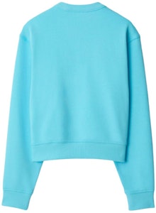 (W) バーバリー SS24 ロゴ刺繍 クルーネック スウェットシャツ ライトブルートパーズ. 80847761 Lookbook (W) バーバリー SS24 ロゴ刺繍 クルーネック スウェットシャツ ライトブルートパーズ. 80847761