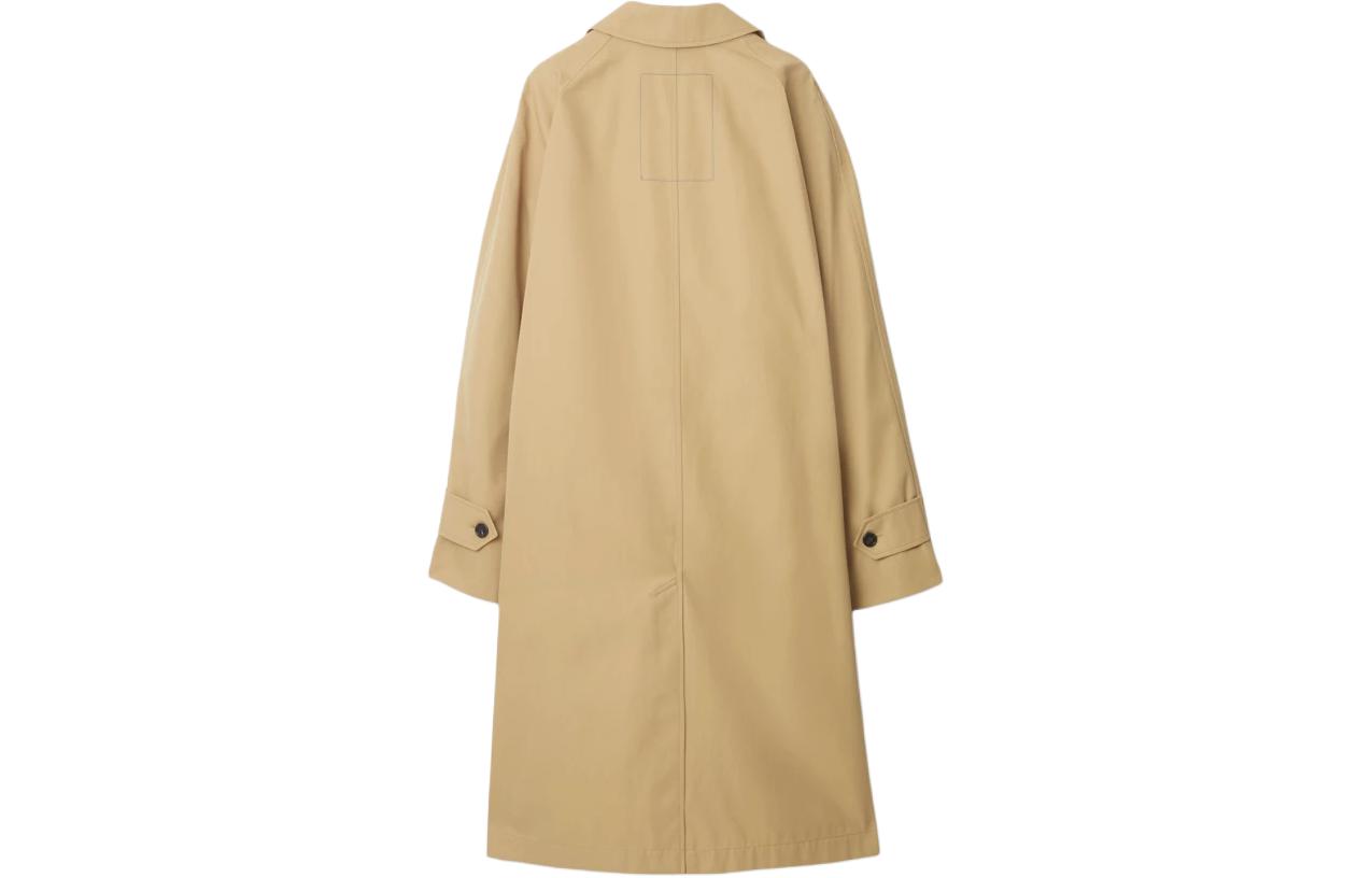 Lookbook (Women) Burberry SS24  Long-Sleeve Single-Breasted Mid-Length Coat Beige. 80839871