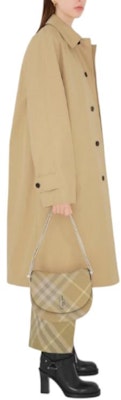 (Women) Burberry SS24 Long-Sleeve Single-Breasted Mid-Length Coat Beige. 80839871 Details for (Women) Burberry SS24 Long-Sleeve Single-Breasted Mid-Length Coat Beige. 80839871