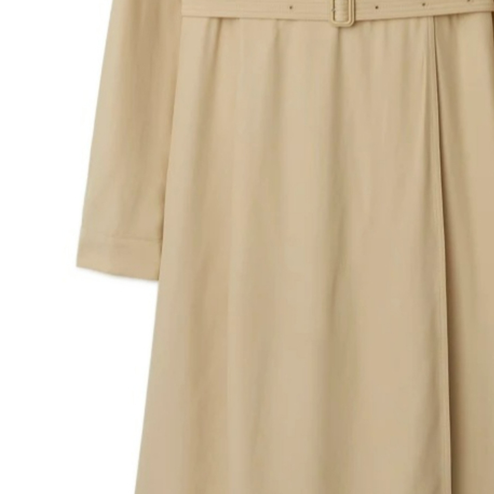 Sizing (W) 博柏利 SS24 杏仁米色长袖束腰连衣裙 80843021
