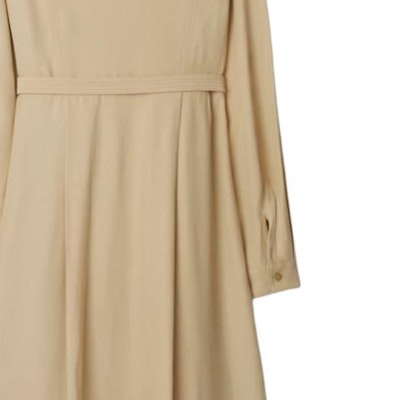 (W) 博柏利 SS24 杏仁米色长袖束腰连衣裙 80843021 Cheap (W) 博柏利 SS24 杏仁米色长袖束腰连衣裙 80843021
