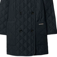 Purchase (W) Burberry SS24 海軍黑雙排扣標誌貼布休閒夾克 80847271