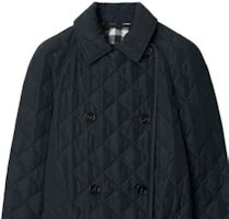 Details for (W) Burberry SS24 海軍黑雙排扣標誌貼布休閒夾克 80847271