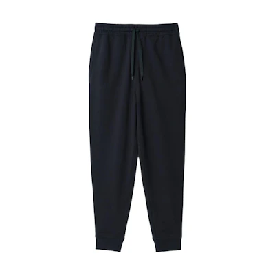 (Women) Burberry SS24 Navy Blue Solid Drawstring Jogger Knit Sweatpants 80847681